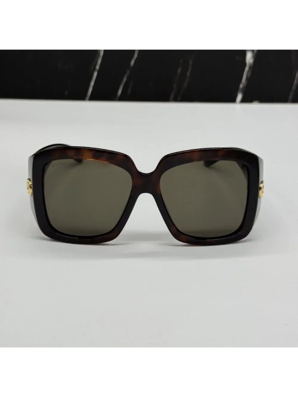 New Gucci GG1402SA 002 Havana Gray Oversized Women Sunglasses